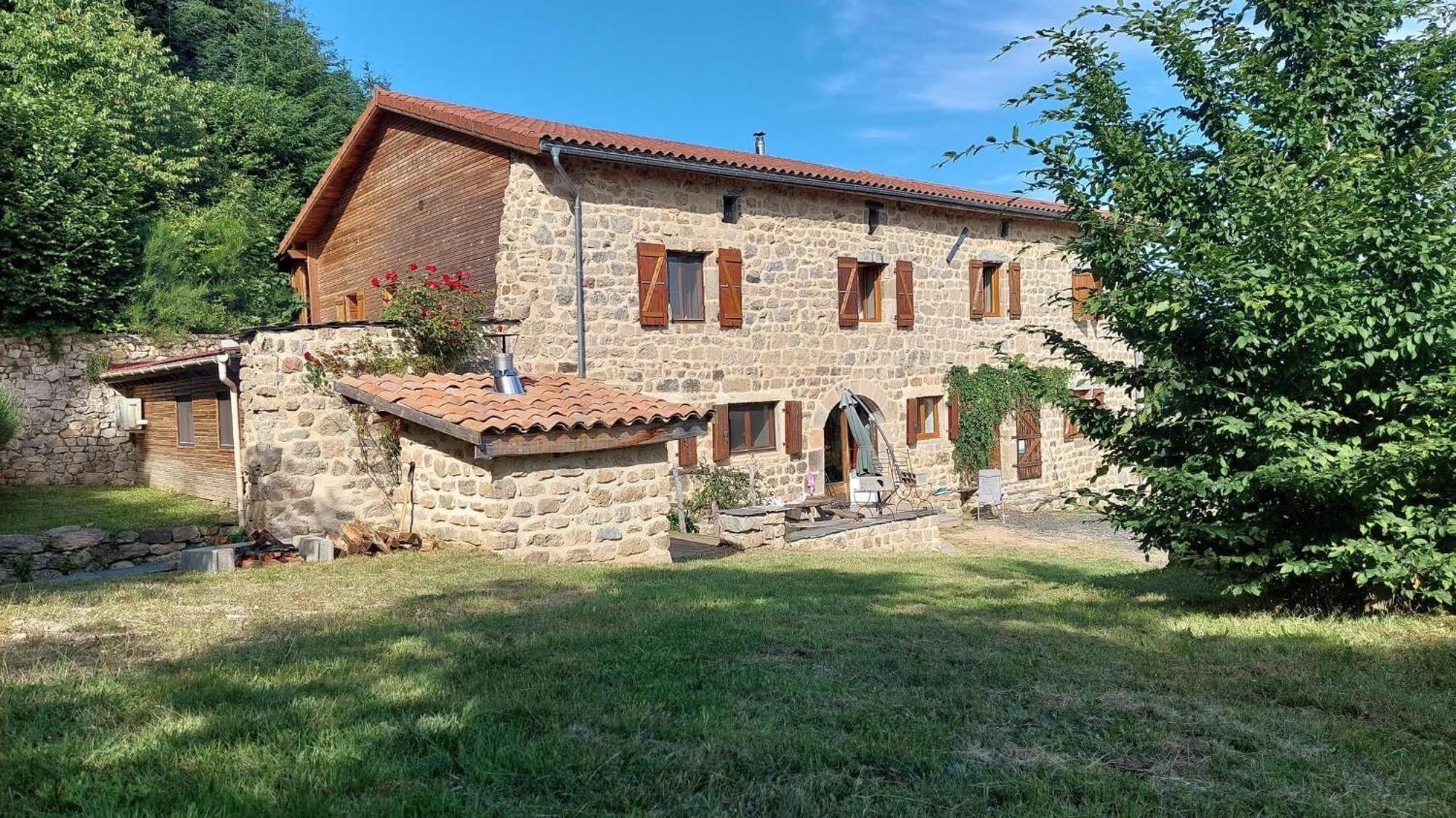 Grange De Sagne Maison Et Table D Hotes Avec Diner Sur Reservation Saint-Jean-Roure Exterior foto